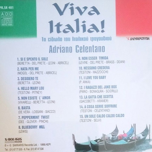 Viva Italia 10 CD used, idols of Italian song