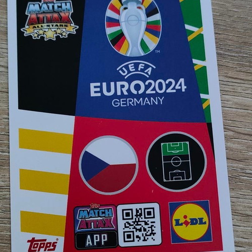 Playmaker 17 Václav Černý Czech Republic Euro 2024 card like new