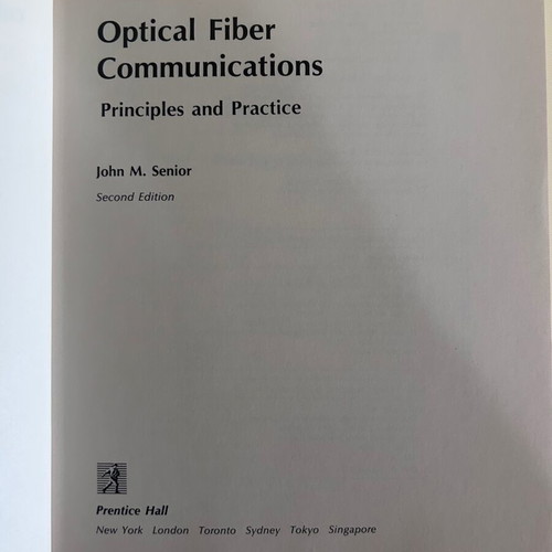 Optical Fiber Communications Principles and Practice Second Edition like new
