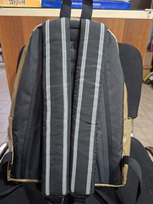 Polo single backpack, beige and brown
