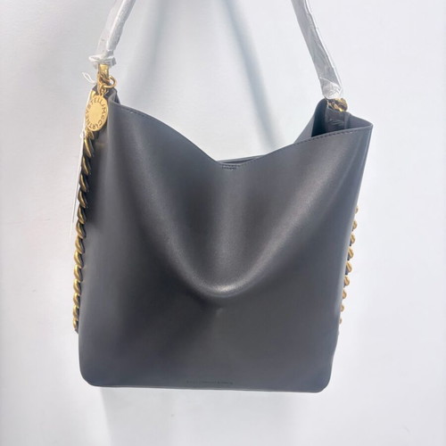 Stella McCartney Shoulder Bag new, brown with gold chain and logo charm