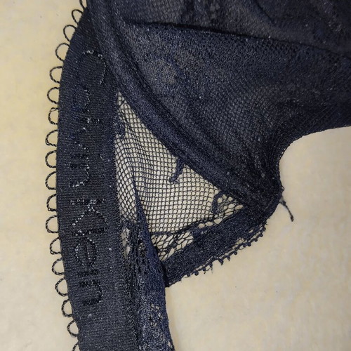 Calvin Klein black see through lace bra without padding, like new