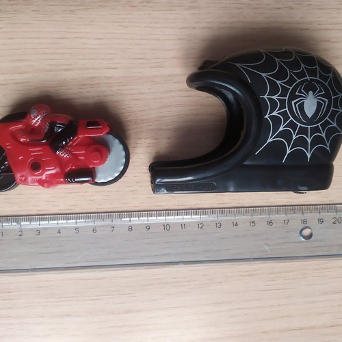 Spiderman motorcycle toy like new