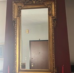 Handmade carved mirror like new with gold leaf 65x1.30