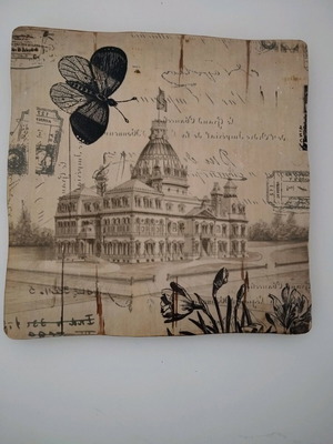 Vintage frame used for retro style decoration
