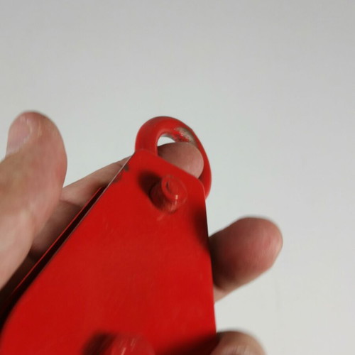 Heavy-duty metal lifting pulley block used