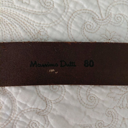Massimo Dutti leather belt like new, brown
