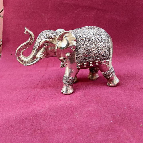 Decorative elephants like new, set of 2, silver color