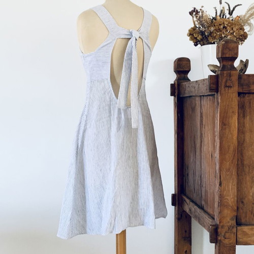 Ioanna Kourbela striped summer dress small, new