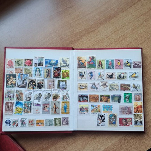 Album with foreign stamps like new