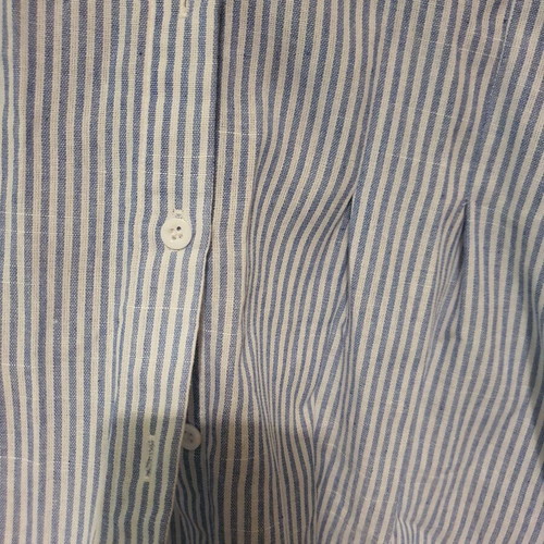 Shein shirt dress like new, short striped, white and blue, size M