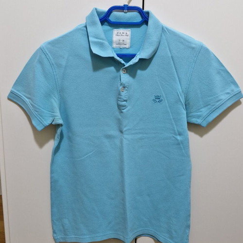 Zara men's shirt used, turquoise, size S
