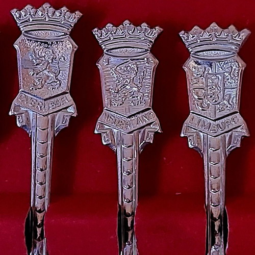 Vintage Dutch Collectible Set of 12 Spoons Made in Holland, New