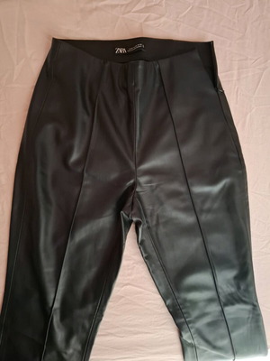 Zara leather pants new, black, size XS