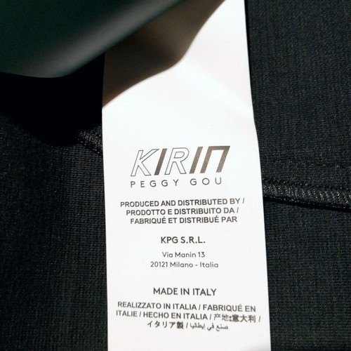KIRIN Peggy Gou Iridescent Holographic Top Silver New XS