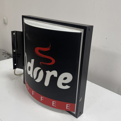 Illuminated wall sign used, 45x45cm