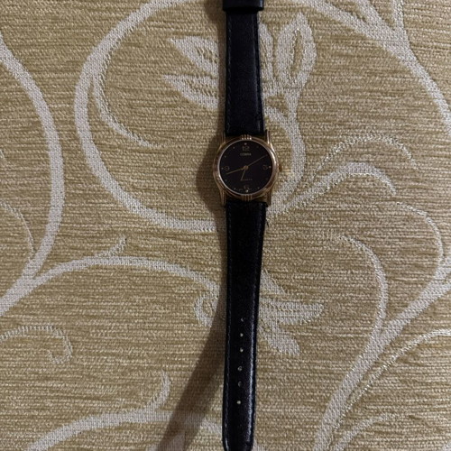 Cobra Quartz wristwatch used, black and gold