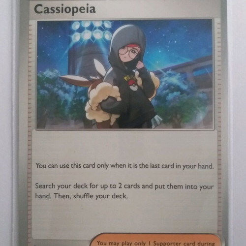 Pokemon Supporter Trainer Cassiopeia card uncommon like new