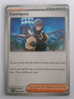 Pokemon Supporter Trainer Cassiopeia card uncommon like new