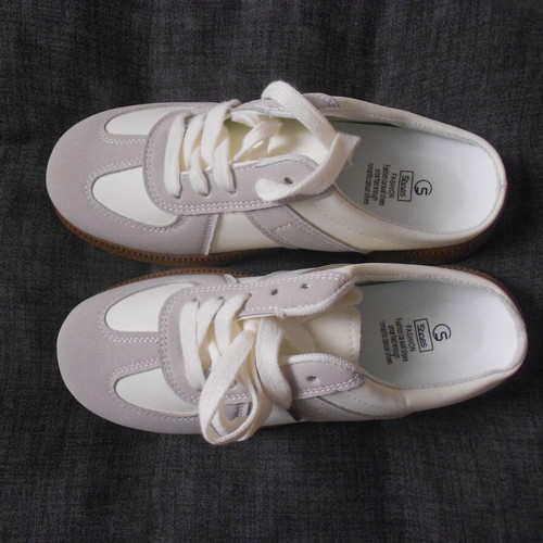 Women's sneaker slip on shoes new, beige-gray, size 38
