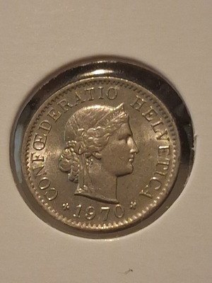 5 Rappen 1970 Switzerland coin like new