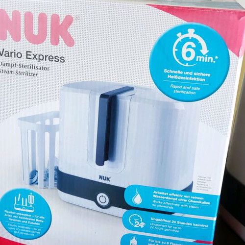 NUK Vario baby bottle sterilizer used