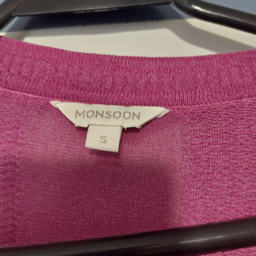Monsoon thin fuchsia cardigan, size S