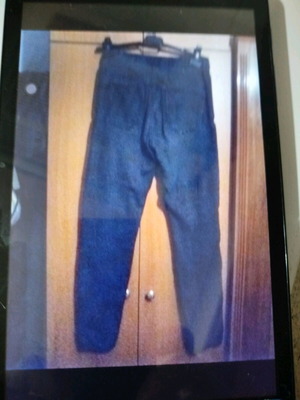 Leggings gray blue like new with transparency