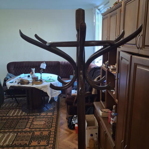 Viennese coat rack made of solid beech wood
