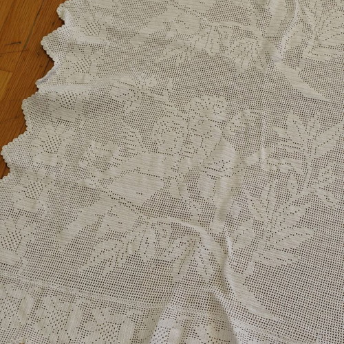 Handmade crocheted blanket like new 180x210 cm