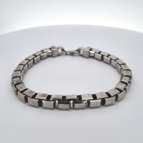 Solid Silver 925 Bracelet used, 56g weight, 23cm length
