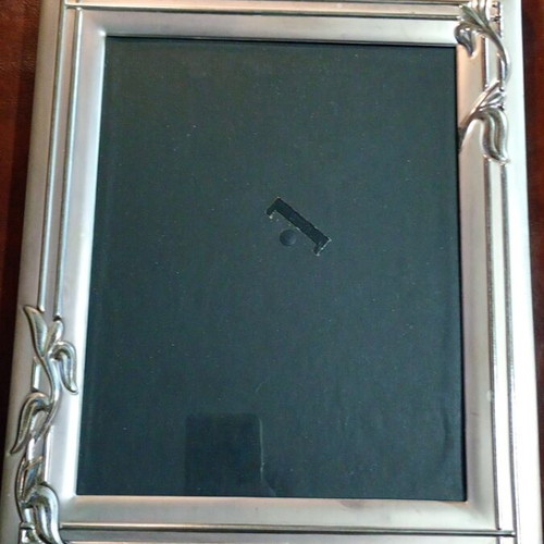 Silver plated large tabletop photo frame used, 27 x 32 cm