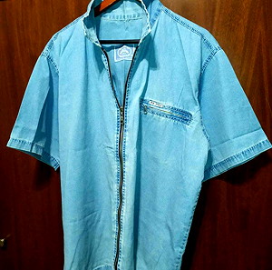 AS Original 2001 Retro Short sleeve jean jacket XXL / Κοντομανικο Jean Jacket XXL