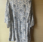 H&M Mini Dress with Floral Pattern like new, white and blue