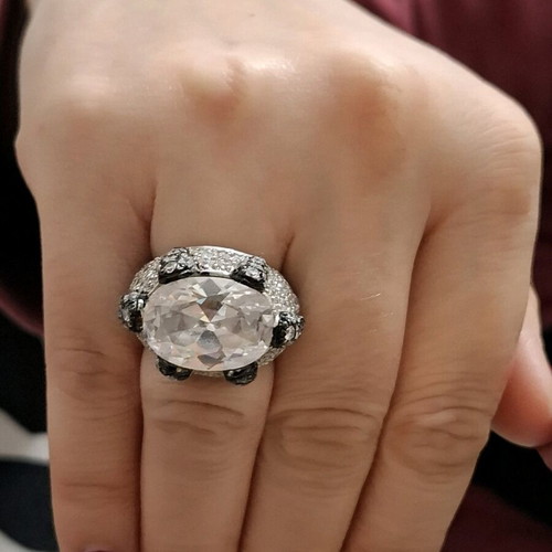 Ring platinum plated silver 9.25 new size 55 Beverly