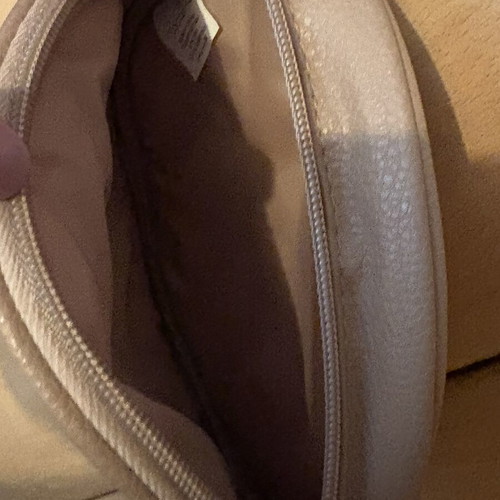 Avon round crossbody bag beige-pink like new