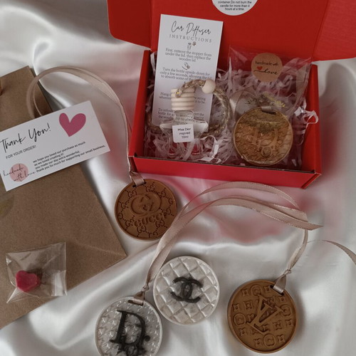 Luxury Gift Set Inspired Designer Aromatic Tablet and Car Diffuser
