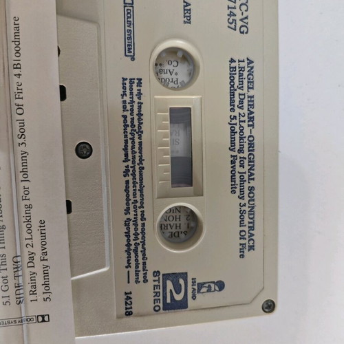 Angel Heart original soundtrack cassette used, Greek press