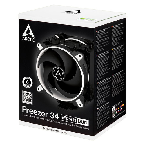 Arctic Freezer 34 eSports Duo CPU cooler new, white