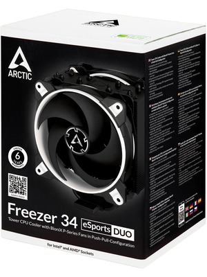 Arctic Freezer 34 eSports Duo CPU cooler new, white