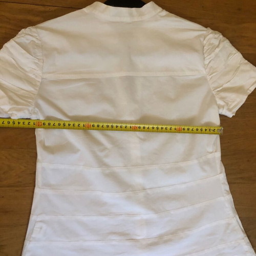 Amorimiei Women's White Short-Sleeve Shirt Size L Italy Like New