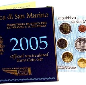 San Marino Euro Set 2005 Folder