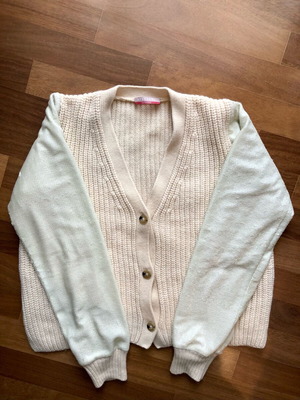 Stefanel collectible cardigan like new with sequin sleeves, size XL