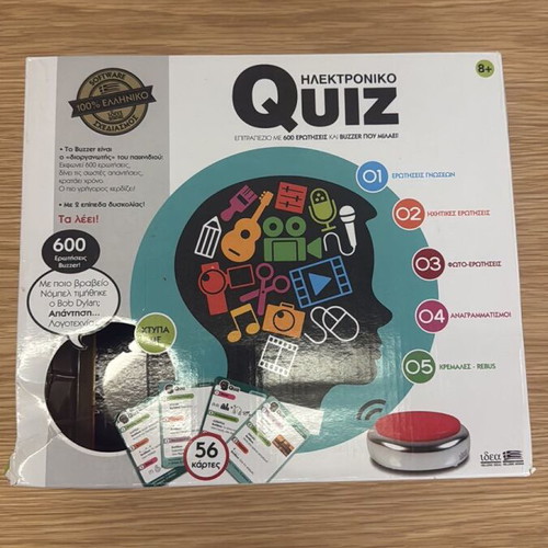Quiz board game correct or wrong with buzzer like new