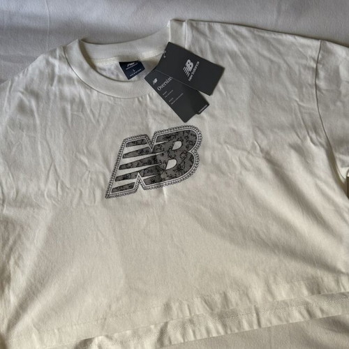 New Balance Cropped Oversized T-Shirt, black and white, size L