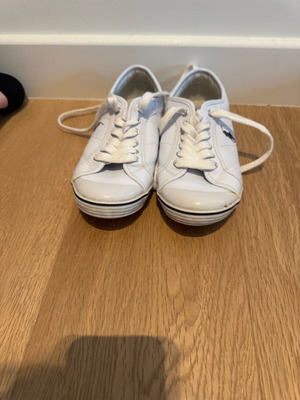 Polo Ralph Lauren Sneakers λευκά δερμάτινα μεταχειρισμένα, κλασικό σχέδιο