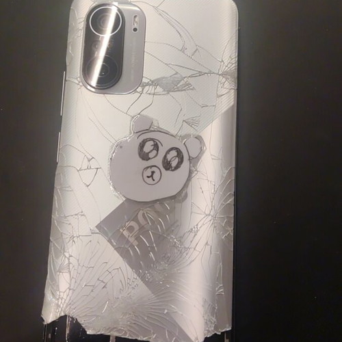 Xiaomi Poco F3 6/128GB used phone parts with cracked screen