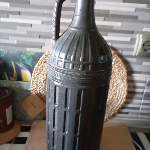 Kanata with glass inside for tsipouro used