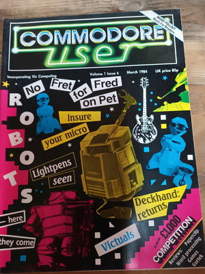 Commodore User magazine March '84 used