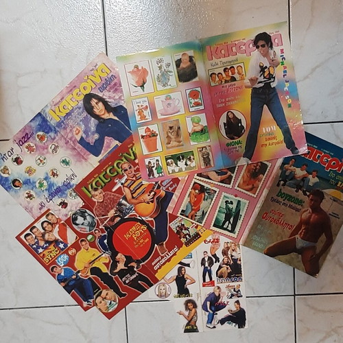 Katerina Magazine Covers Stickers 1996 and 1998 like new